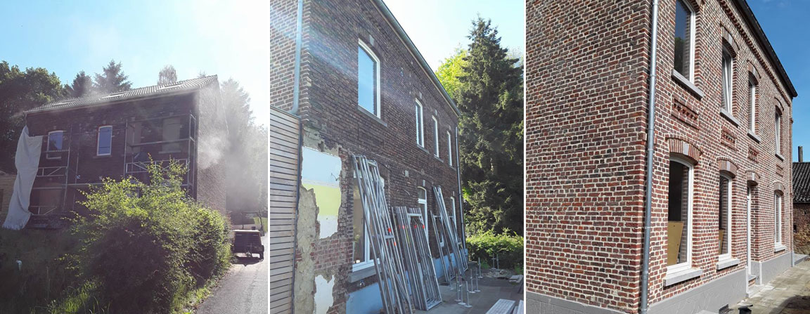 renovation facade a chaumont gistoux brabant wallon